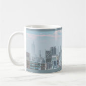 Stadtbild von der Planet Tranus Sci Fi Tasse (Links)