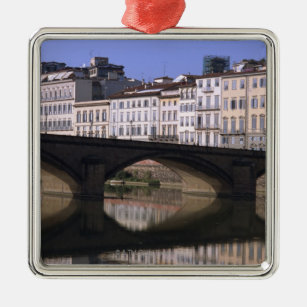 Stadtbild von Florenz Silbernes Ornament