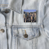 Stadtbild von Hongkong, China Button (Beispiel)