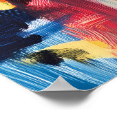 Stadtbild von Madrid mit Ikonischen Straßen in Fau Poster (Ecke)