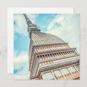 Stadtbild von Mole Antonelliana, Turin, Italien Einladung (Vorne/Hinten)