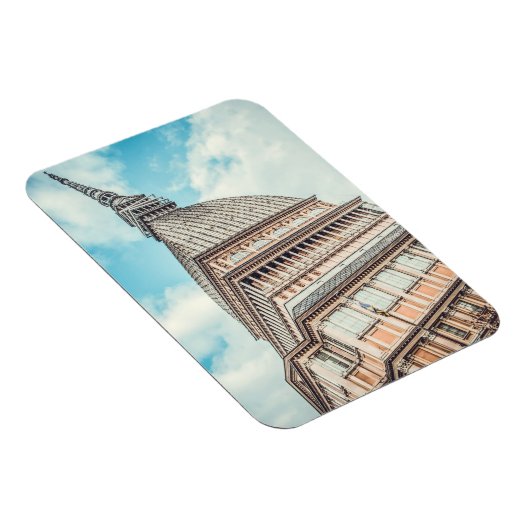 Stadtbild von Mole Antonelliana, Turin, Italien Magnet (Rechte Seite)