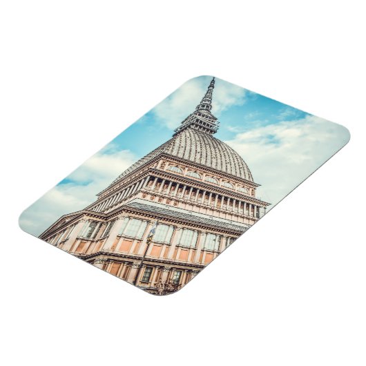 Stadtbild von Mole Antonelliana, Turin, Italien Magnet (Linke Seite)