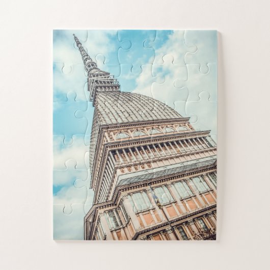 Stadtbild von Mole Antonelliana, Turin, Italien Puzzle (Vertikal)