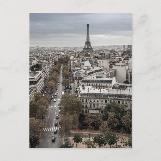 Stadtbild von Paris Frankreich Postkarte (Vorderseite)