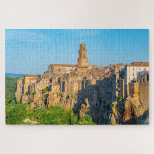 Stadtbild von Pitigliano, Toskana, Italien Puzzle