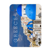 Stadtbild von Santorin, Griechenland Magnet (Vertikal)