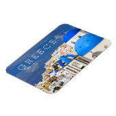 Stadtbild von Santorin, Griechenland Magnet (Linke Seite)