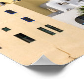 Stadtbild von Santorin, Griechenland Poster (Ecke)