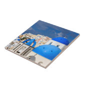 Stadtbild von Santorini, Griechenland Fliese (Seite)