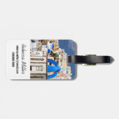 Stadtbild von Santorini, Griechenland Gepäckanhänger (Rückseite horizontal)