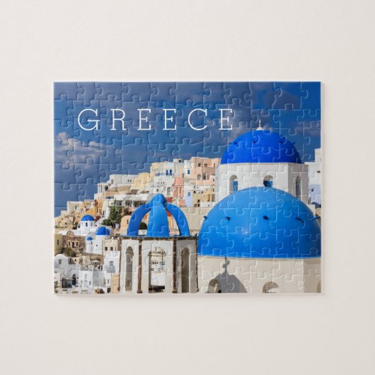 Stadtbild von Santorini, Griechenland Puzzle (Horizontal)