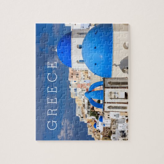 Stadtbild von Santorini, Griechenland Puzzle (Vertikal)