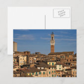 Stadtbild von Siena Postkarte (Vorne/Hinten)
