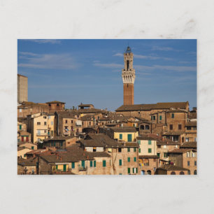 Stadtbild von Siena Postkarte