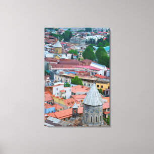 Stadtbild von Tiflis Leinwanddruck