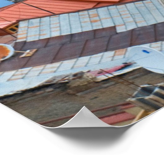 Stadtbild von Tiflis Poster (Ecke)