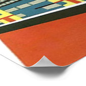 Stadtbild Wolkenkratzer Betonarchitektur Poster (Ecke)