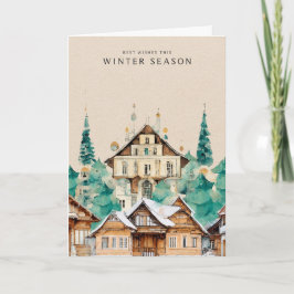 Stadtbild zur Kraft-Weihnachtskarte Karte