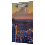 Stadtbildansicht von Seattle im Stadtzentrum Klemmbrett (Links)