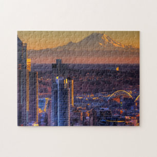 Stadtbildansicht von Seattle im Stadtzentrum Puzzle