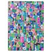 Stadtblick in der Nacht Klemmbrett (Rückseite)