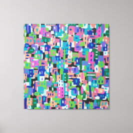 Stadtblick in der Nacht Leinwanddruck