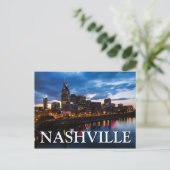 Stadtblick in der Nacht | Nashville, Tennessee Postkarte (Stehend Vorderseite)