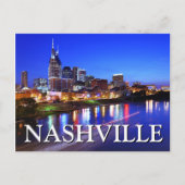 Stadtblick in der Nacht | Nashville, Tennessee Postkarte (Vorderseite)