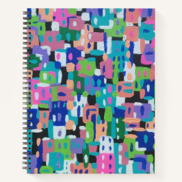 Stadtblick in der Nacht Notizblock