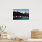 Stadtblick mit DocksTenakee Springs, AK Poster (Küche)