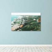 Stadtblick und WasserfrontBluff City, AK Leinwanddruck (Insitu (Holzboden))