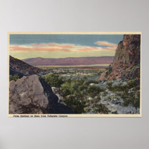 Stadtblick vom Tahquitz Canyon Poster