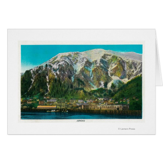 Stadtblick von Juneau, AlaskaJuneau, AK (Vorderseite (Horizontal))