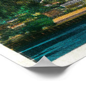 Stadtblick von Juneau, AlaskaJuneau, AK Poster (Ecke)