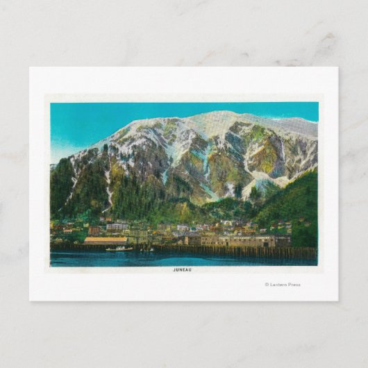 Stadtblick von Juneau, AlaskaJuneau, AK Postkarte (Vorderseite)