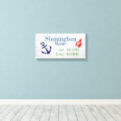 Stadtbreite und -längen leinwanddruck (Insitu (Holzboden))