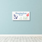 Stadtbreite und -längen leinwanddruck (Insitu (Holzboden))