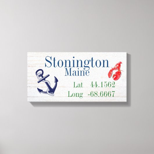 Stadtbreite und -längen leinwanddruck (Vorderseite)