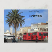 Stadtbusbahnhof Asmara Eritrea Postkarte (Vorderseite)