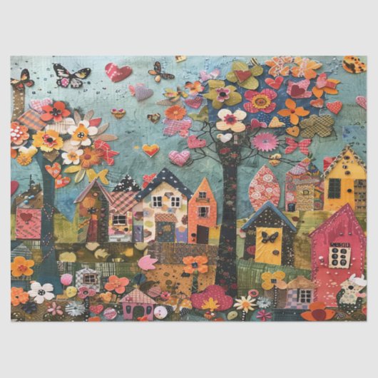 Stadtdekoupage Seidenpapier (Vorderseite)