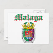 Stadtdesigns von Malaga Postkarte (Vorne/Hinten)