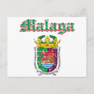 Stadtdesigns von Malaga Postkarte