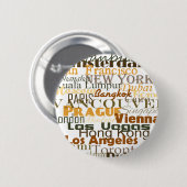 Städte auf der ganzen Welt Button (Vorne & Hinten)