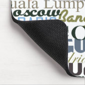 Städte auf der ganzen Welt Mousepad (Ecke)