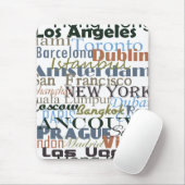 Städte auf der ganzen Welt Mousepad (Mit Mouse)