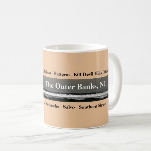 Städte der Außenbanken Kaffeetasse (VorderseiteRechts)