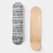Städte der Welt Skateboard (Vorderseite)