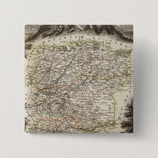 Städte - Farbe entlang der Grenzen Button (Vorderseite)