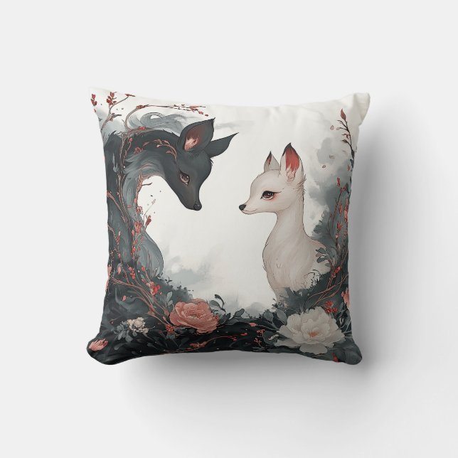 Städte im Licht und im Schatten Kissen (Vorderseite)